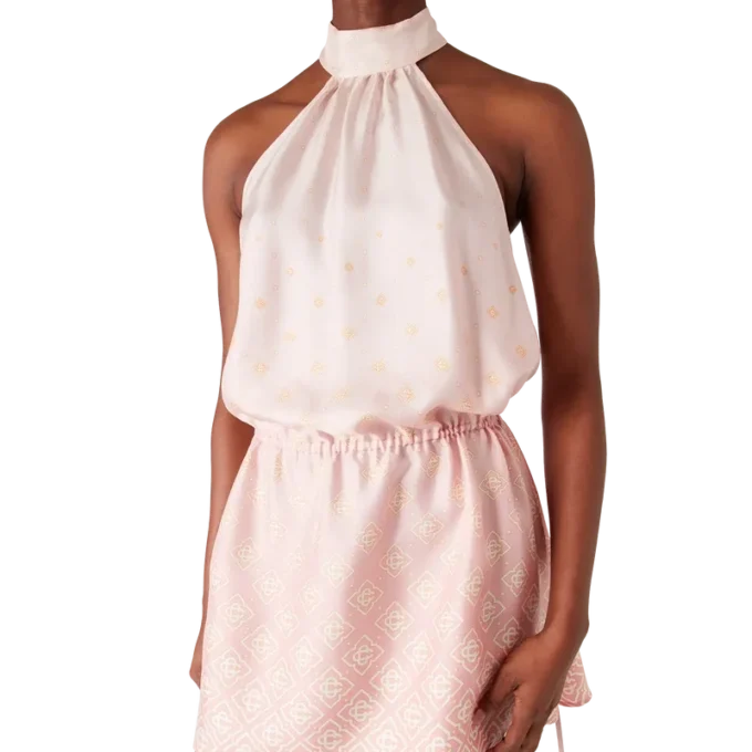 Monogram Degrade zijden jurk