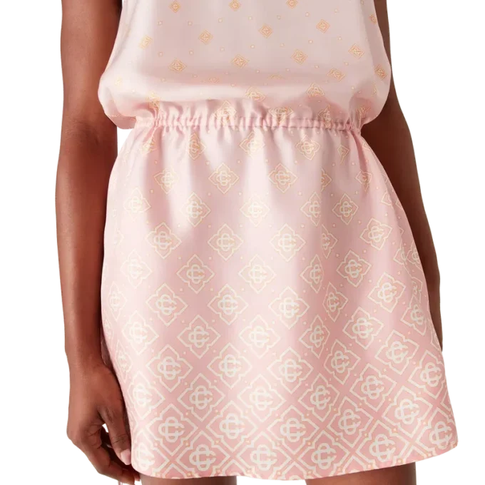 Monogram Degrade zijden jurk