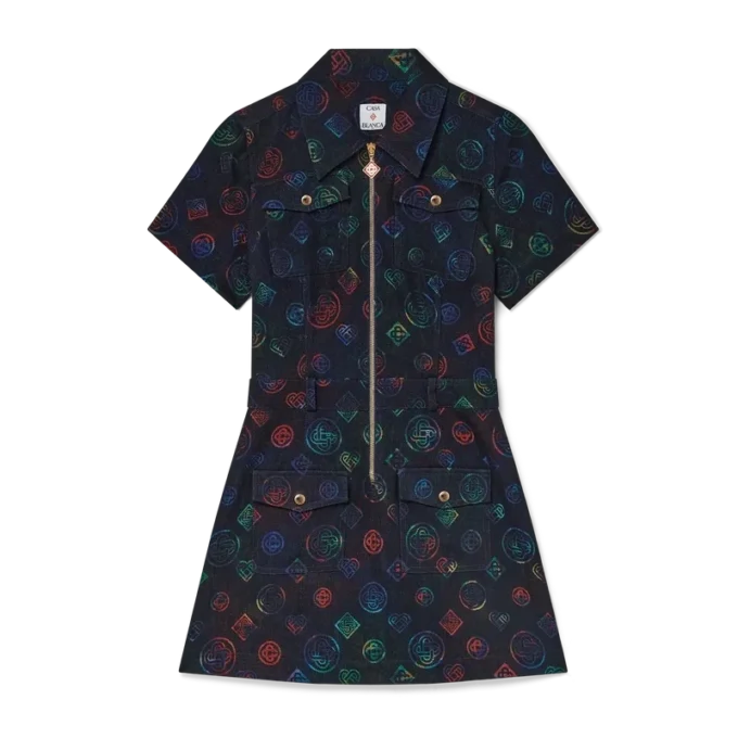 Monogram denimjurk Monogram denimjurk