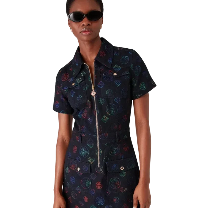 Monogram denimjurk Monogram denimjurk