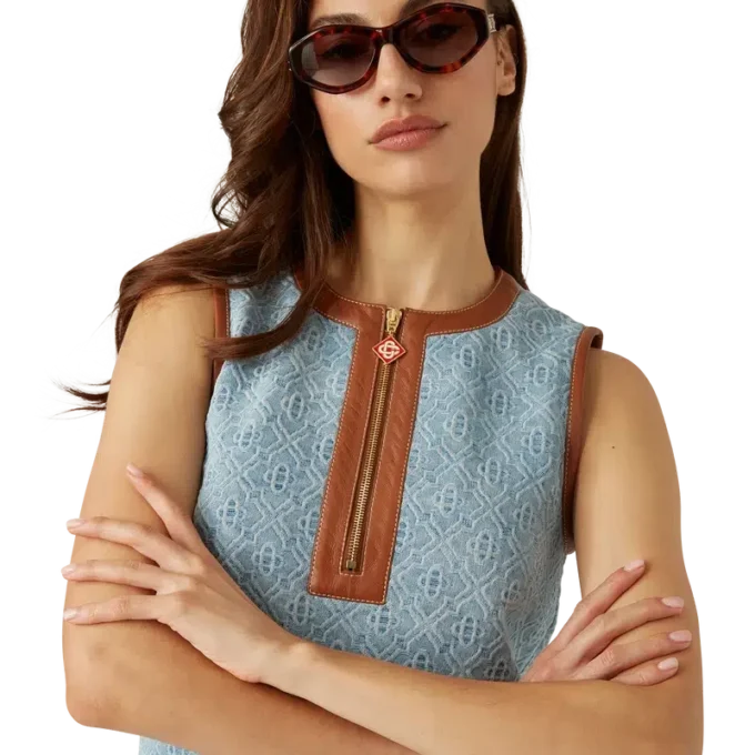 Monogram denimjurk Monogram denimjurk