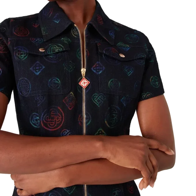 Monogram denimjurk Monogram denimjurk