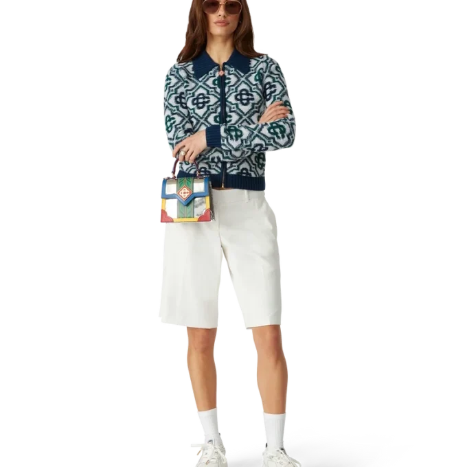 Monogram gebreide trui met rits