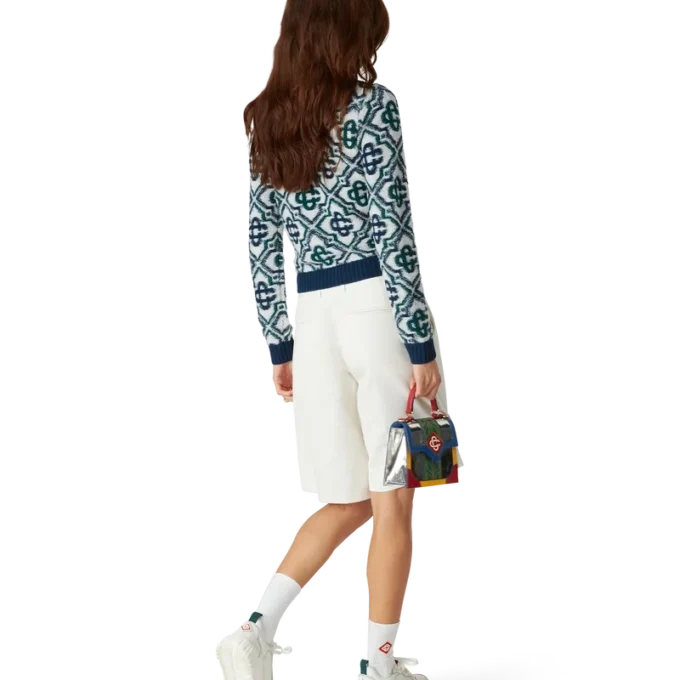 Monogram gebreide trui met rits