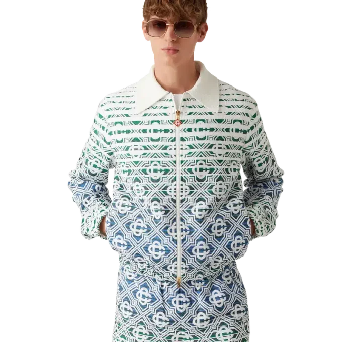 Monogram Gradient badstof jas