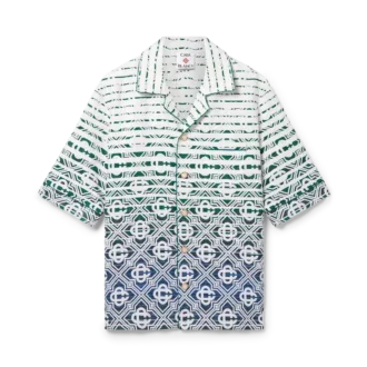 Monogram Gradient badstof shirt met korte mouwen