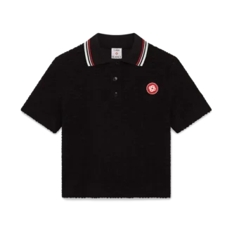 Monogram Jacquard badstof poloshirt