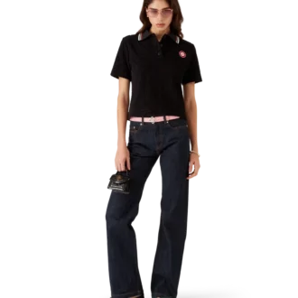 Monogram Jacquard badstof poloshirt