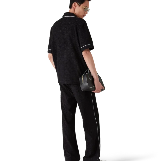 Monogram Jacquard badstofbroek