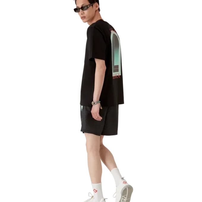 Monogram Jacquard Stripe Shorts