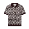 Monogram katoen gebreid poloshirt Monogram katoen gebreid poloshirt