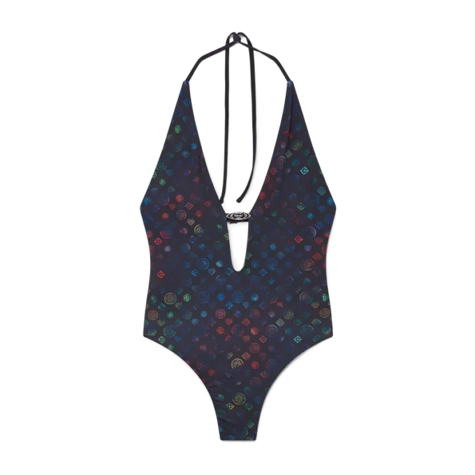 Monogram Plunge-zwempak Monogram Plunge-zwempak