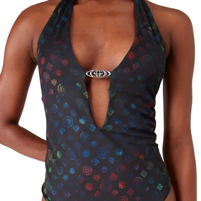 Monogram Plunge-zwempak Monogram Plunge-zwempak