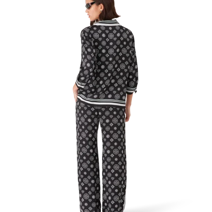 Monogram pyjama van zijden satijn Monogram pyjama van zijden satijn