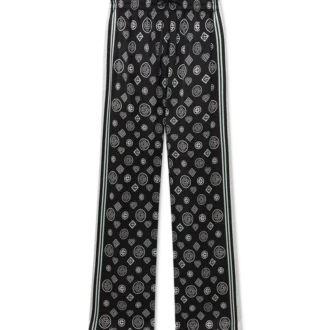 Monogram pyjama van zijden satijn-broeken