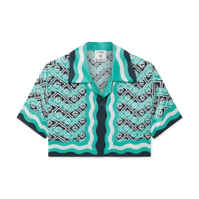 Monogram Wave kort zijden overhemd