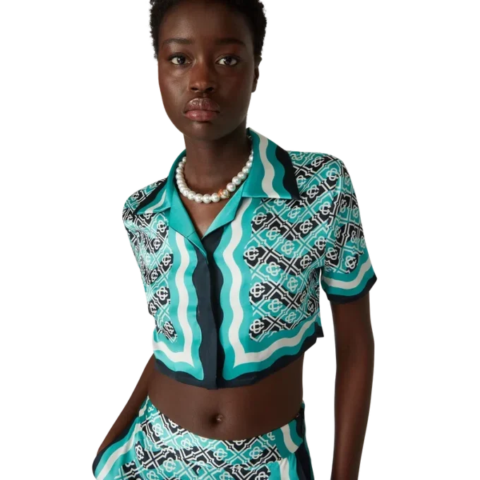 Monogram Wave kort zijden overhemd