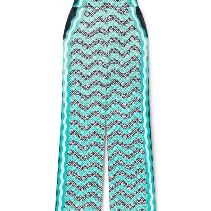Monogram Wave zijden broek Monogram Wave zijden broek