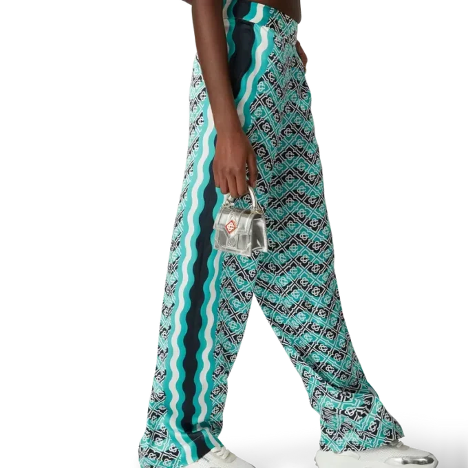 Monogram Wave zijden broek Monogram Wave zijden broek