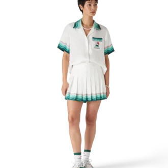 Tennis geplooide zijden mini-rok Tennis geplooide zijden mini-rok