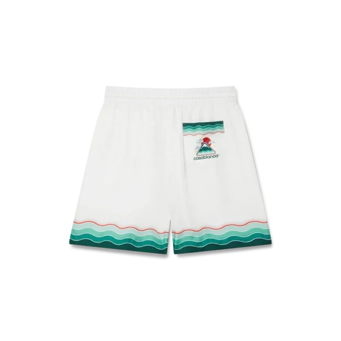 Montagne Ondulee zijden Shorts