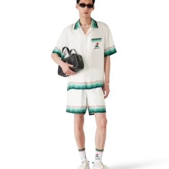 Montagne Ondulee zijden Shorts