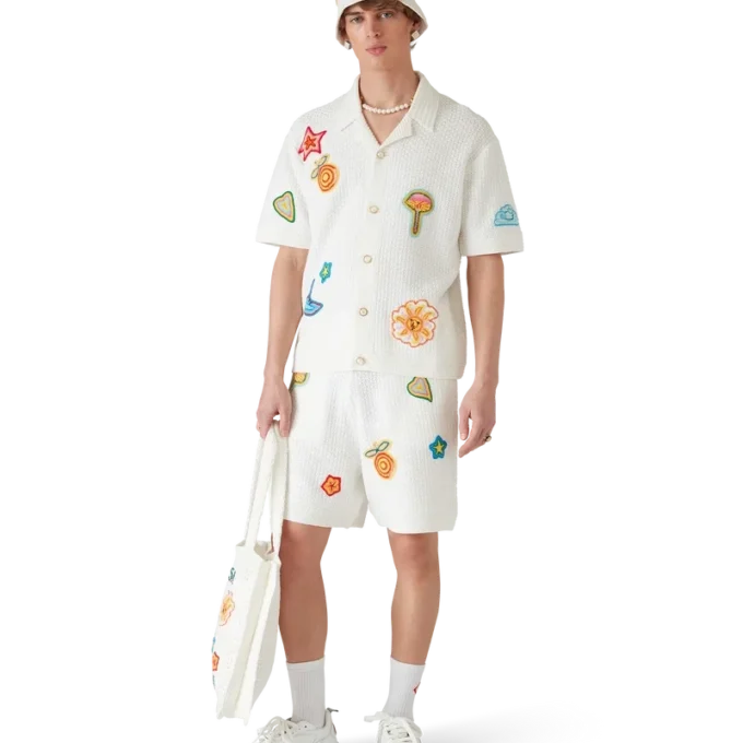 Motief gehaakt overhemd Motief gehaakt overhemd