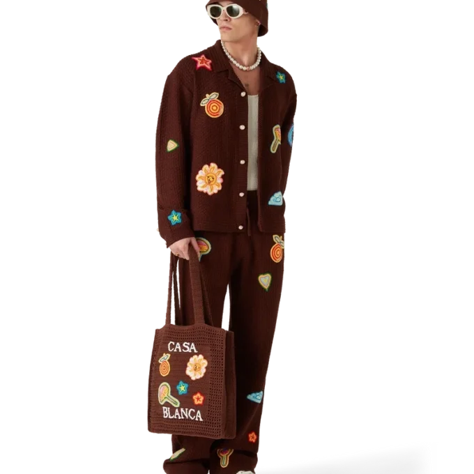 Motief gehaakt overhemd Motief gehaakt overhemd