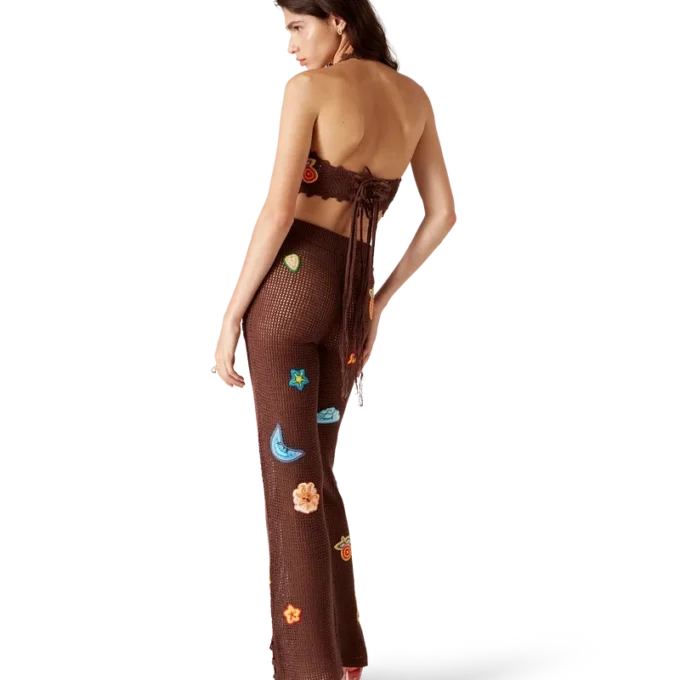 Motif gehaakte broek