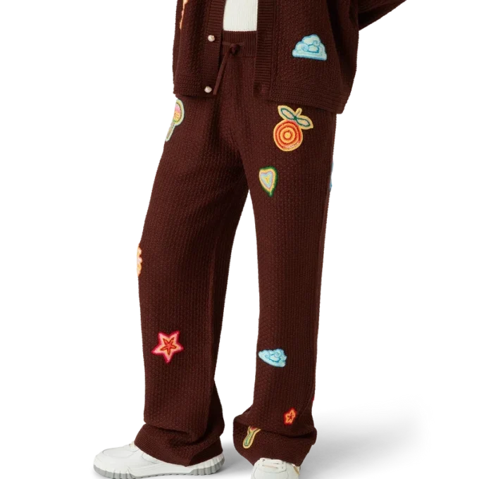 Motif gehaakte broek Motif gehaakte broek