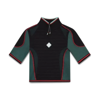 Naadloos overhemd met halve rits Naadloos overhemd met halve rits