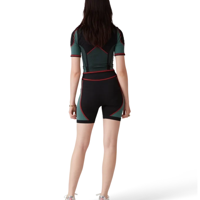 Naadloos overhemd met halve rits