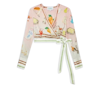 Ne Pas Deranger wikkelblouse