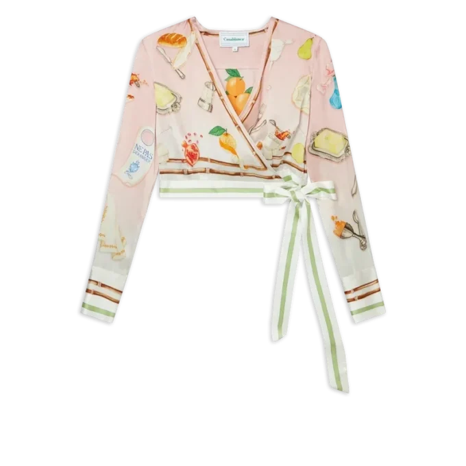 Ne Pas Deranger wikkelblouse