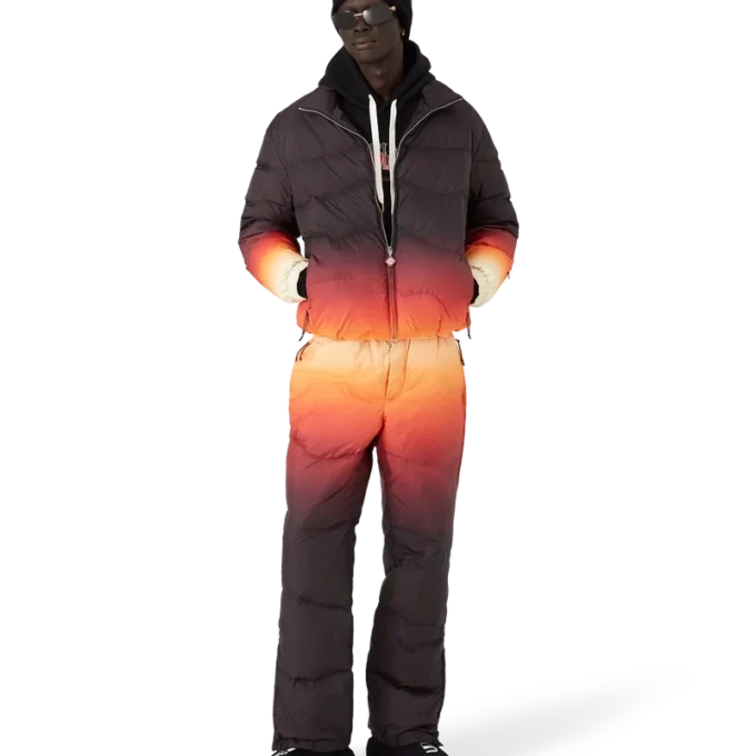 Nylon broek met kleurverloop en vulling