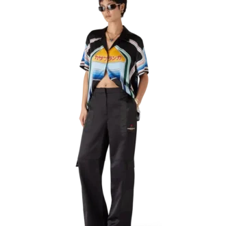 Nylon en satijnen Mountain Camo-cargobroek