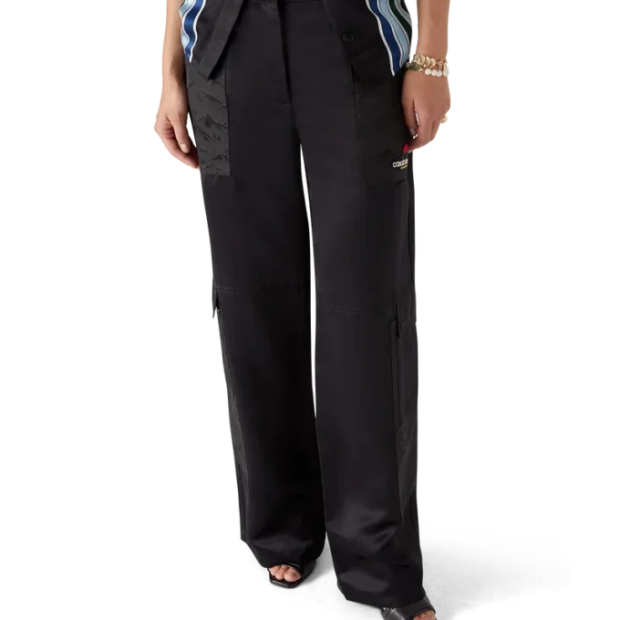 Nylon en satijnen Mountain Camo-cargobroek