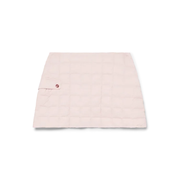 Nylon gewattede minirok