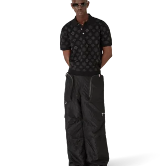 Nylon jacquard cargobroek