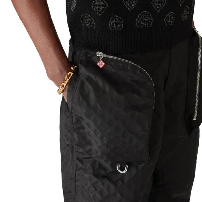 Nylon jacquard cargobroek Nylon jacquard cargobroek