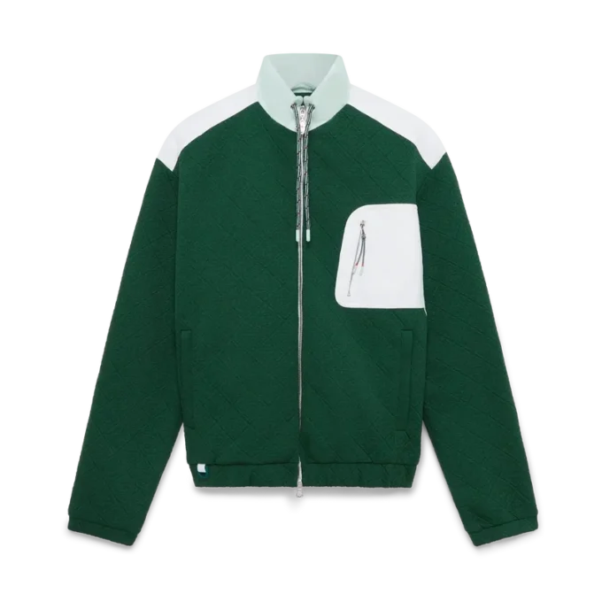 Nylon jasje met monogramjacquard