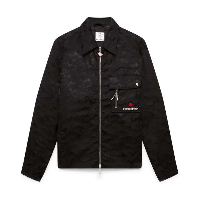 Nylon Mountain Camo-overhemd met korte mouwen en rits Nylon Mountain Camo-overhemd met korte mouwen en rits