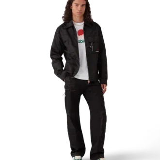 Nylon Mountain Camo-overhemd met korte mouwen en rits