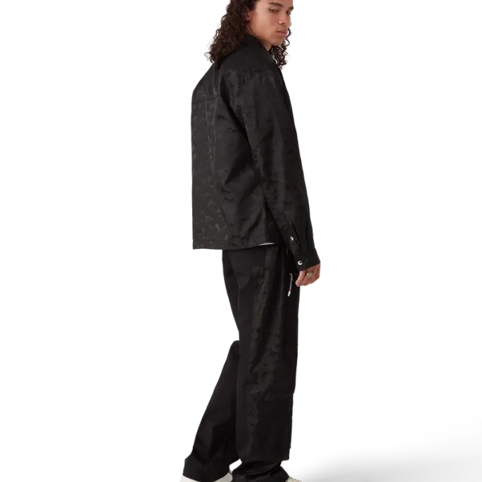 Nylon Mountain Camo-overhemd met korte mouwen en rits Nylon Mountain Camo-overhemd met korte mouwen en rits