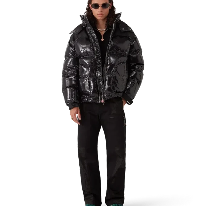 Nylon puffer-donsjack