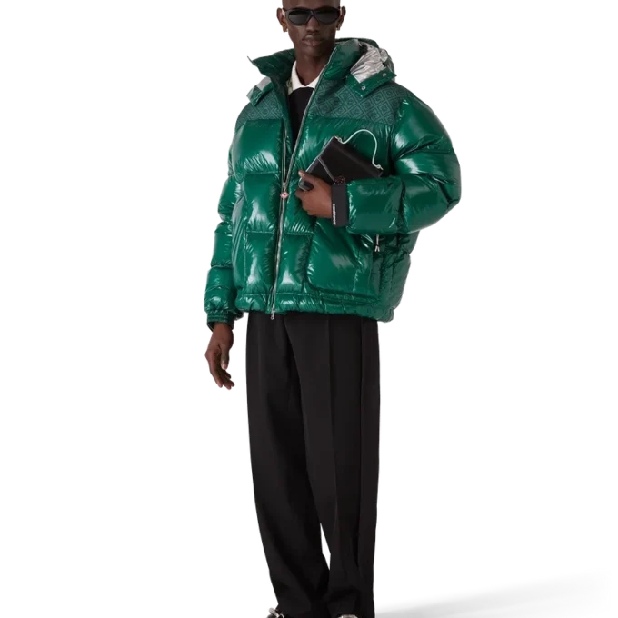 Nylon puffer-donsjack