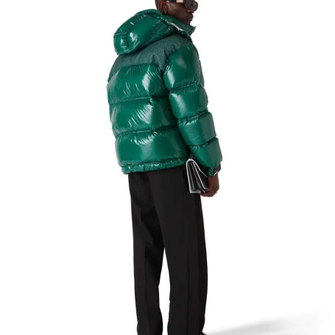 Nylon puffer-donsjack