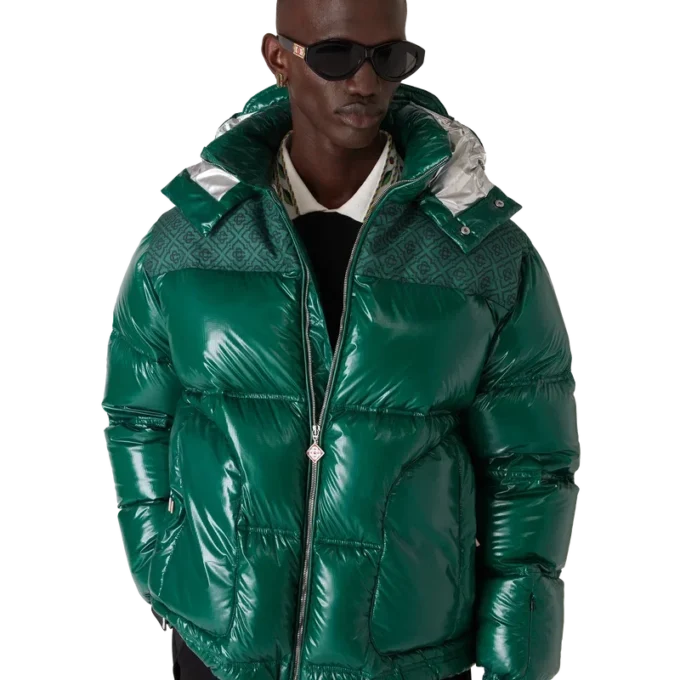 Nylon puffer-donsjack