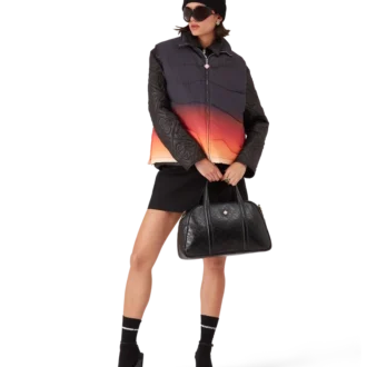 Nylon puffer-gilet met kleurverloop Nylon puffer-gilet met kleurverloop