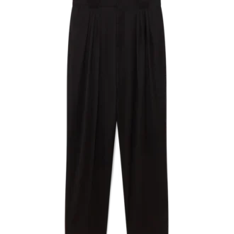 Op maat gemaakte broek van wol met vijf plooien